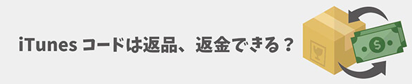 iTunes コードは返金、返品できる?